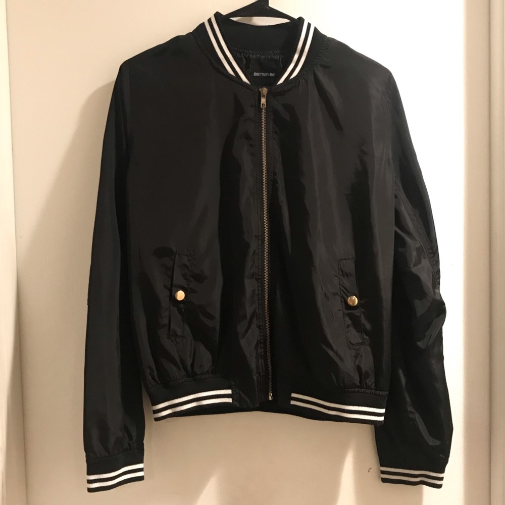 Black Bomber Jacket